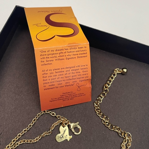 NWT Serena Williams Rhinestone Mesh Necklace & Matching Earrings - Picture 10 of 14